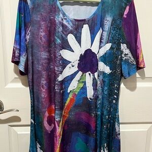 Colorful Floral Women's Top